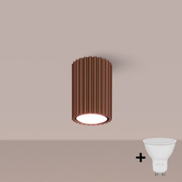 Brilagi - CRESTO LED spotlight 1x GU10/10W/230V, 10 cm, Brown