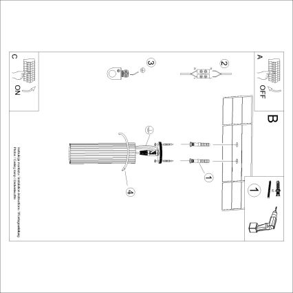 Brilagi - CRESTO LED spotlight 1x GU10/10W/230V, 20 cm, gold