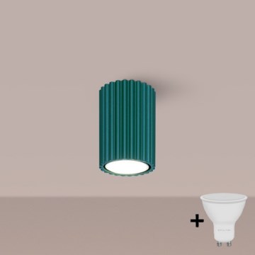 Brilagi - CRESTO LED spotlight 1xGU10/10W/230V, 10 cm, turquoise