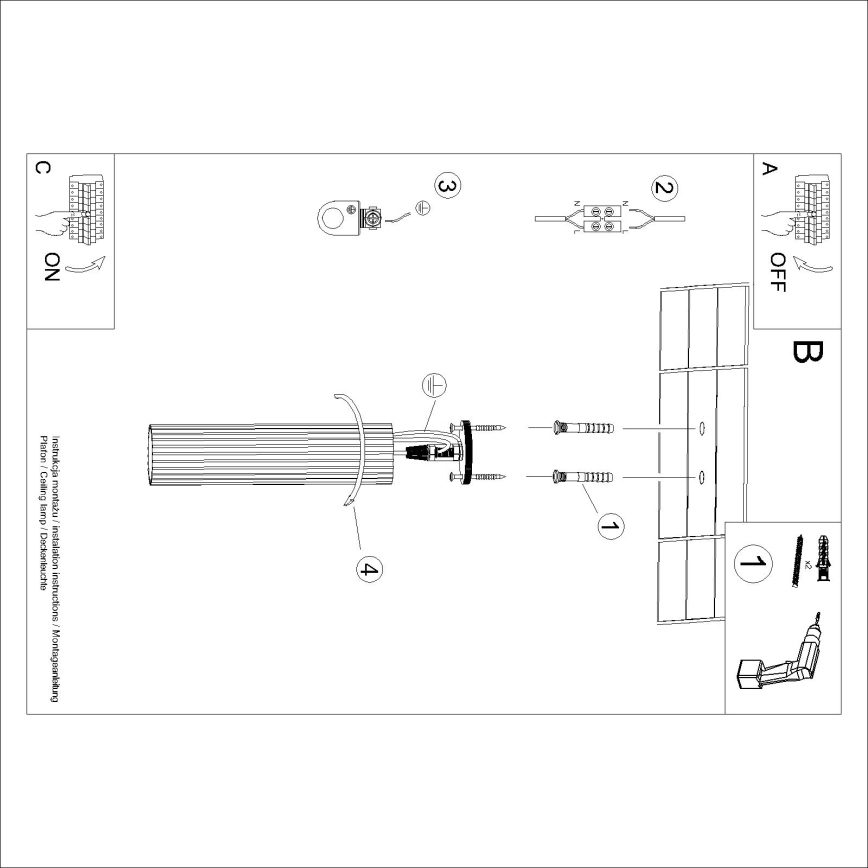 Brilagi - CRESTO LED Spotlight 1xGU10/10W/230V 30 cm Black