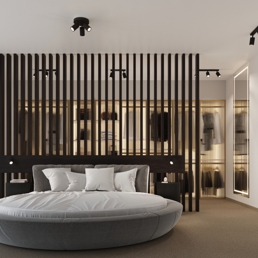 Brilagi - CRESTO LED Spotlight 2x GU10/10W/230V, Black