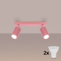 Brilagi - CRESTO LED spotlight 2xGU10/10W/230V pink