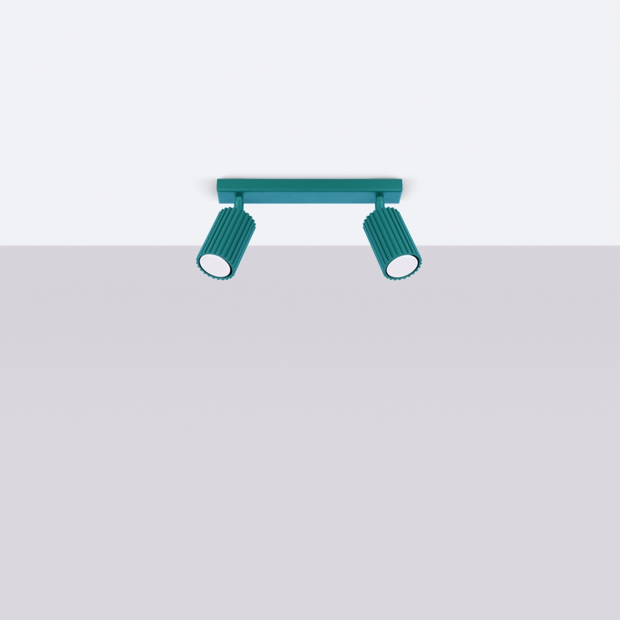 Brilagi - CRESTO LED spotlight 2xGU10/10W/230V turquoise