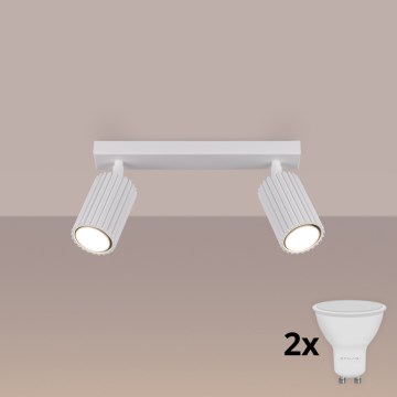 Brilagi - CRESTO LED Spotlight 2xGU10/10W/230V White