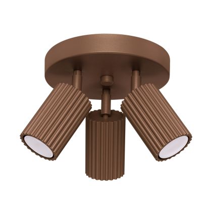 Brilagi - CRESTO LED Spotlight 3x GU10/10W/230V, Brown