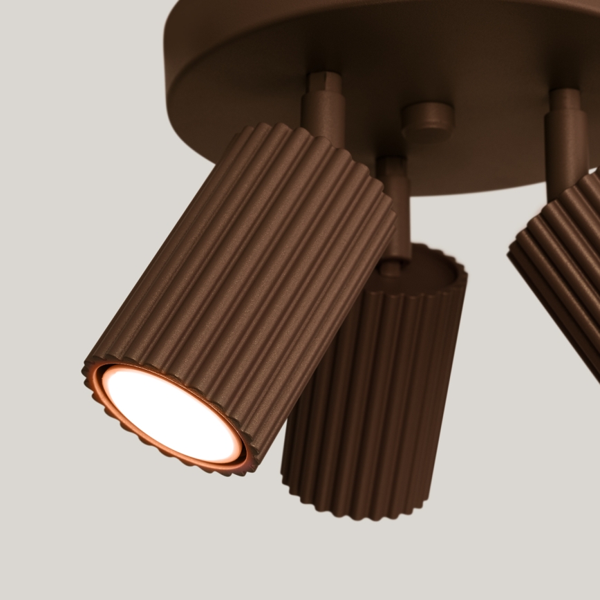 Brilagi - CRESTO LED Spotlight 3x GU10/10W/230V, Brown