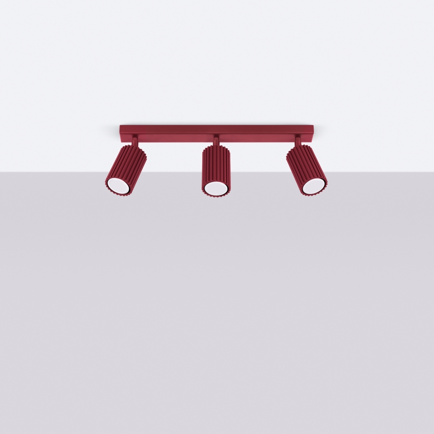 Brilagi - CRESTO LED Spotlight 3x GU10/10W/230V, Burgundy