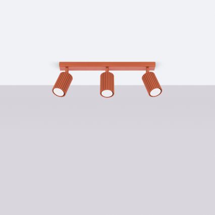 Brilagi - CRESTO LED Spotlight 3x GU10 / 10W / 230V, Red