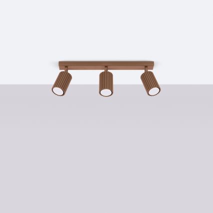 Brilagi - CRESTO LED Spotlight 3xGU10/10W/230V, Brown