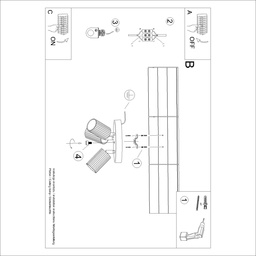 Brilagi - CRESTO LED spotlight 3xGU10/10W/230V burgundy