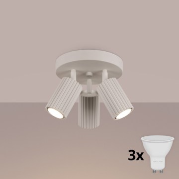 Brilagi - CRESTO LED spotlight 3xGU10/10W/230V cream