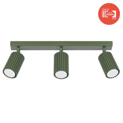Brilagi - CRESTO LED spotlight 3xGU10/10W/230V green