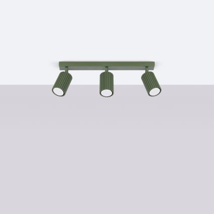 Brilagi - CRESTO LED spotlight 3xGU10/10W/230V green