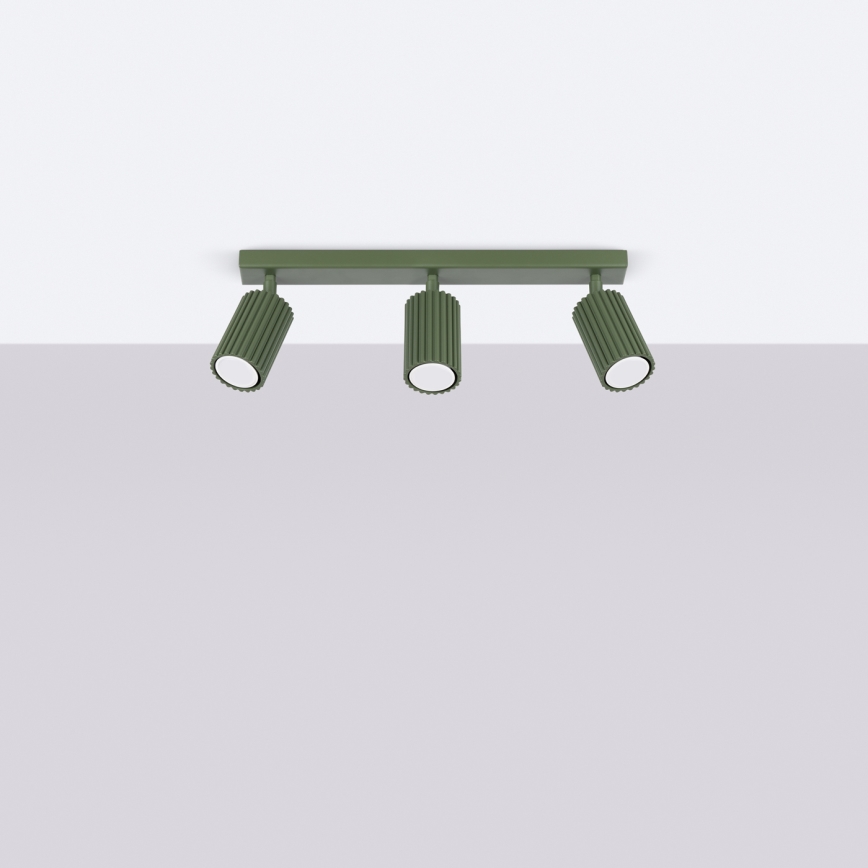 Brilagi - CRESTO LED spotlight 3xGU10/10W/230V green