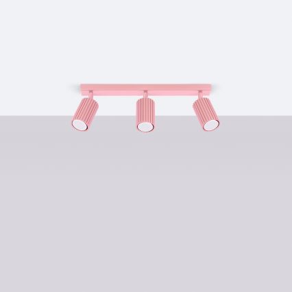 Brilagi - CRESTO LED Spotlight 3xGU10/10W/230V Pink