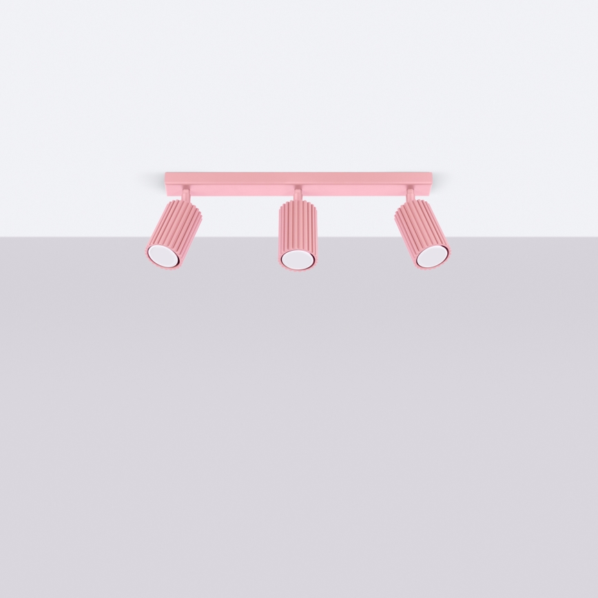 Brilagi - CRESTO LED Spotlight 3xGU10/10W/230V Pink
