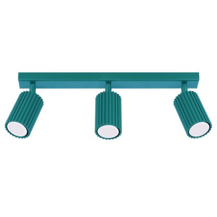 Brilagi - CRESTO LED spotlight 3xGU10/10W/230V turquoise