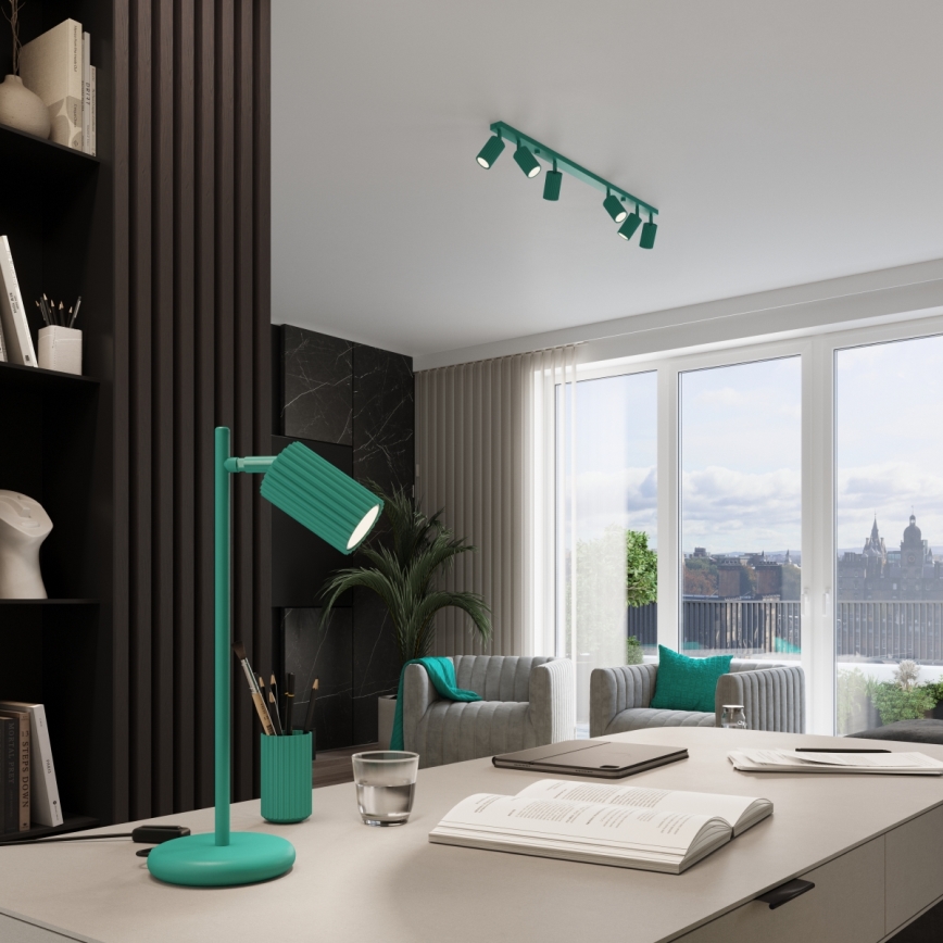 Brilagi - CRESTO LED spotlight 3xGU10/10W/230V turquoise