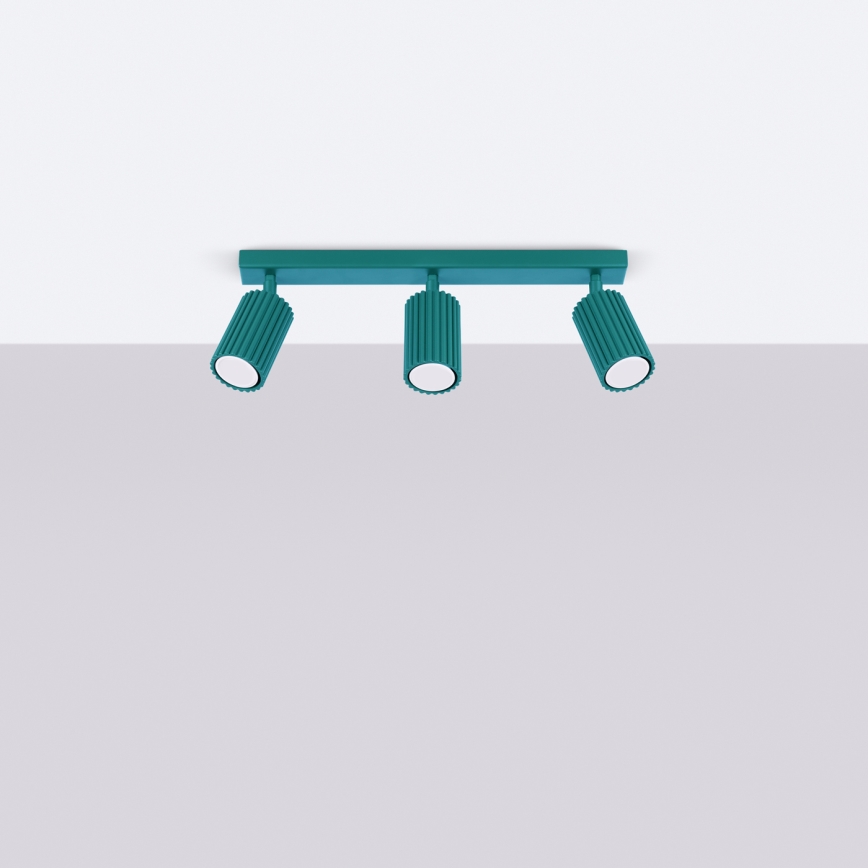 Brilagi - CRESTO LED spotlight 3xGU10/10W/230V turquoise