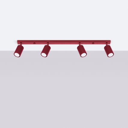 Brilagi - CRESTO LED spotlight 4x GU10/10W/230V burgundy