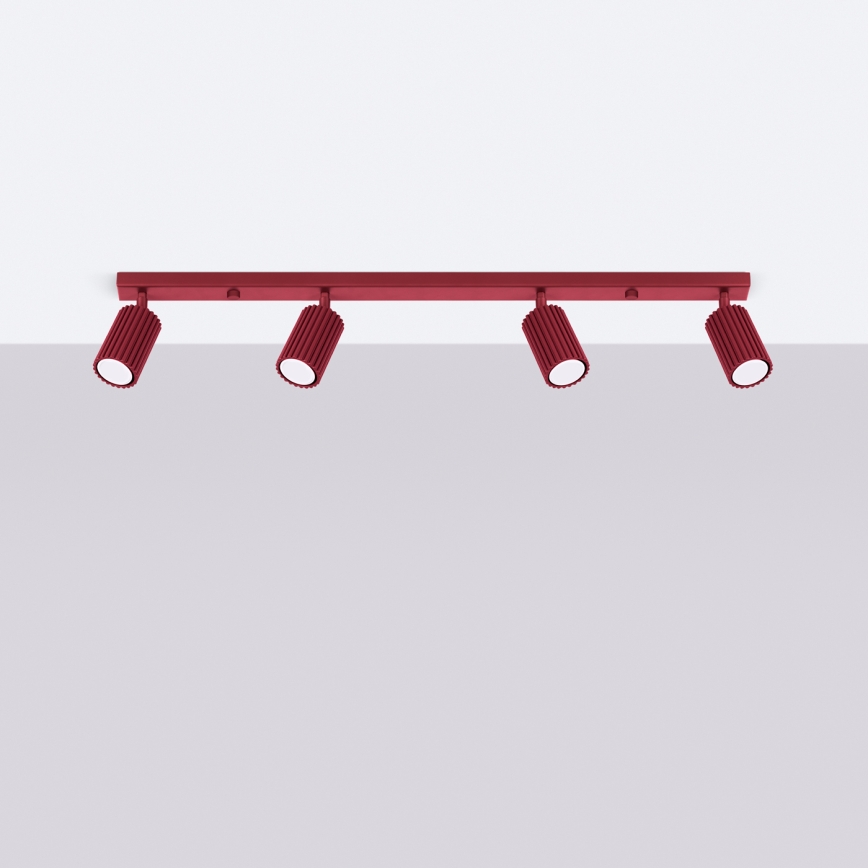 Brilagi - CRESTO LED spotlight 4x GU10/10W/230V burgundy