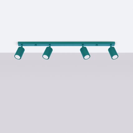 Brilagi - CRESTO LED Spotlight 4x GU10/10W/230V Turquoise