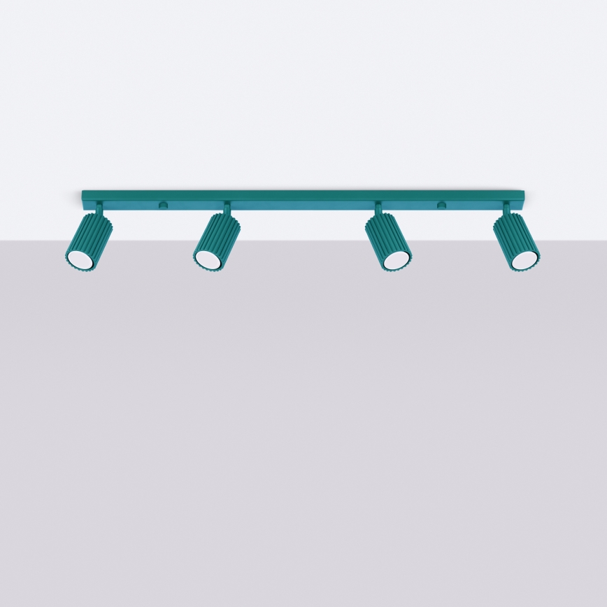 Brilagi - CRESTO LED Spotlight 4x GU10/10W/230V Turquoise