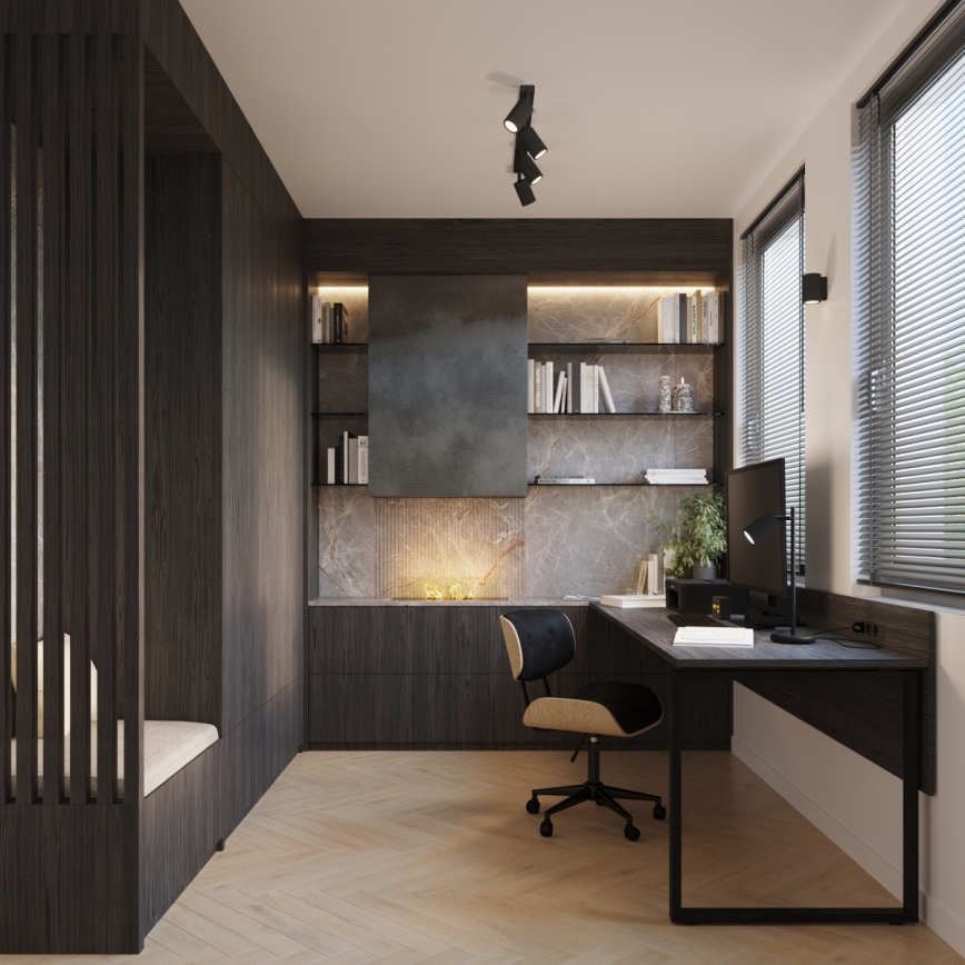 Brilagi - CRESTO LED Spotlight 4xGU10/10W/230V, Black