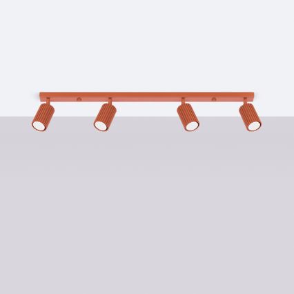 Brilagi - CRESTO LED spotlight 4xGU10/10W/230V Red