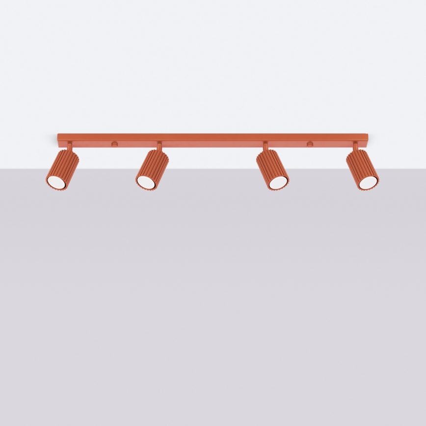 Brilagi - CRESTO LED spotlight 4xGU10/10W/230V Red