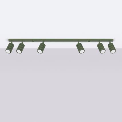 Brilagi - CRESTO LED Spotlight 6xGU10/10W/230V Green