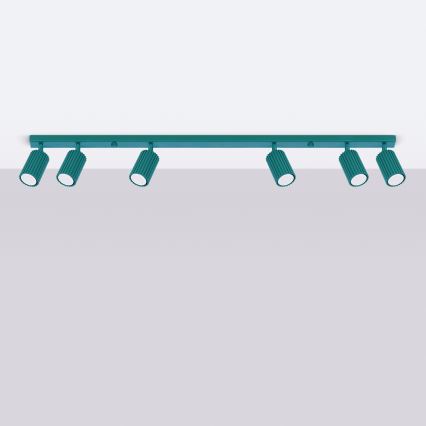 Brilagi - CRESTO LED Spotlight 6xGU10/10W/230V turquoise