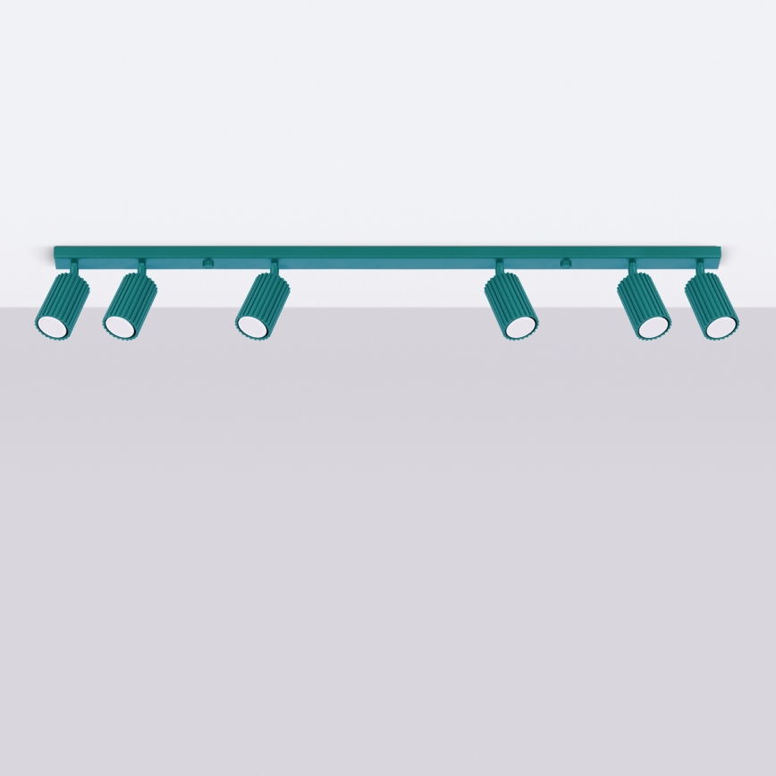 Brilagi - CRESTO LED Spotlight 6xGU10/10W/230V turquoise