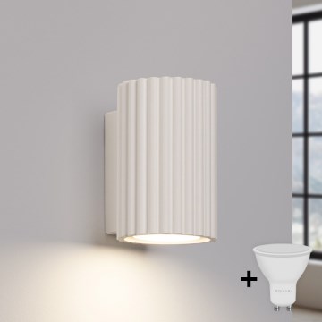 Brilagi - CRESTO LED Wall Light 1x GU10/10W/230V, 10 cm, cream