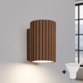 Brilagi - CRESTO LED Wall Light 1xGU10/10W/230V 10 cm brown