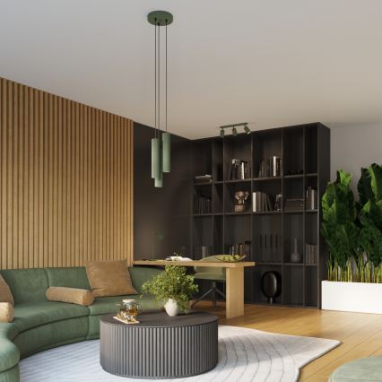 Brilagi - CRESTO LED Wall Light 1xGU10/10W/230V 10 cm Green