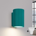 Brilagi - CRESTO LED Wall Light 1xGU10/10W/230V 10 cm turquoise