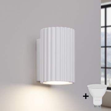 Brilagi - CRESTO LED Wall Light 1xGU10/10W/230V 10 cm White