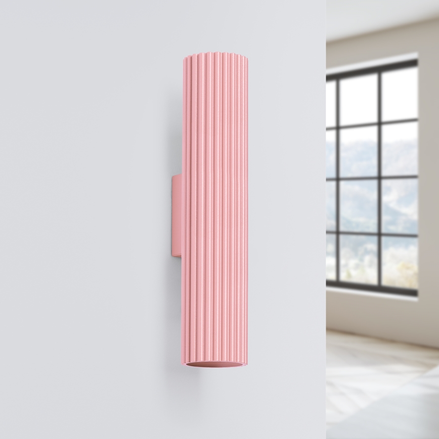Brilagi - CRESTO LED Wall Light 2xGU10/10W/230V, 30 cm, Pink