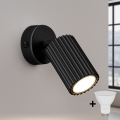 Brilagi - CRESTO LED Wall-Mounted Spotlight 1x GU10/10W/230V, Black