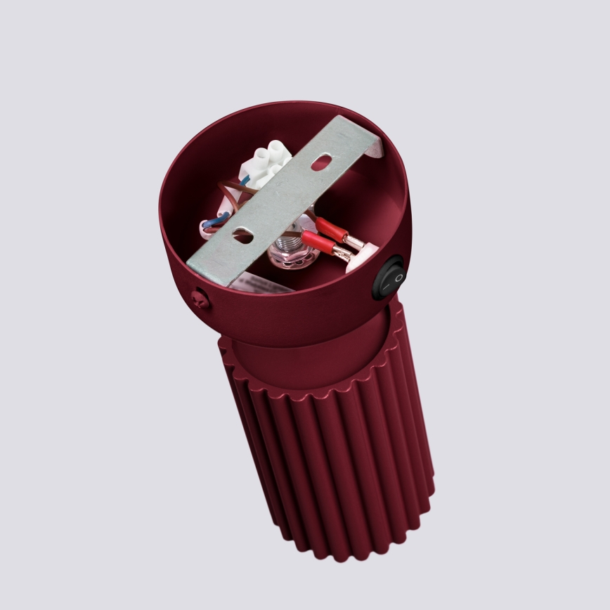 Brilagi - CRESTO LED wall-mounted spotlight 1xGU10/10W/230V burgundy