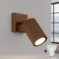 Brilagi - CRESTO LED Wall Spotlight 1xGU10/10W/230V Brown