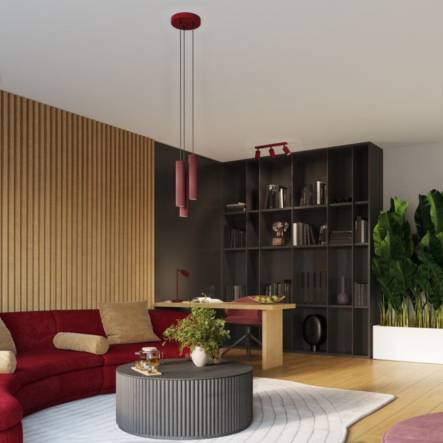 Brilagi - CRESTO LED Wall Spotlight 1xGU10/10W/230V, Burgundy