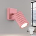 Brilagi - CRESTO LED Wall Spotlight 1xGU10/10W/230V pink