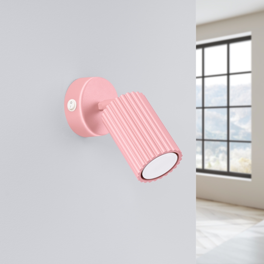 Brilagi - CRESTO LED Wall Spotlight 1xGU10/10W/230V Pink