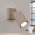 Brilagi - CRESTO LED Wall Spotlight 1xGU10/10W/230V taupe