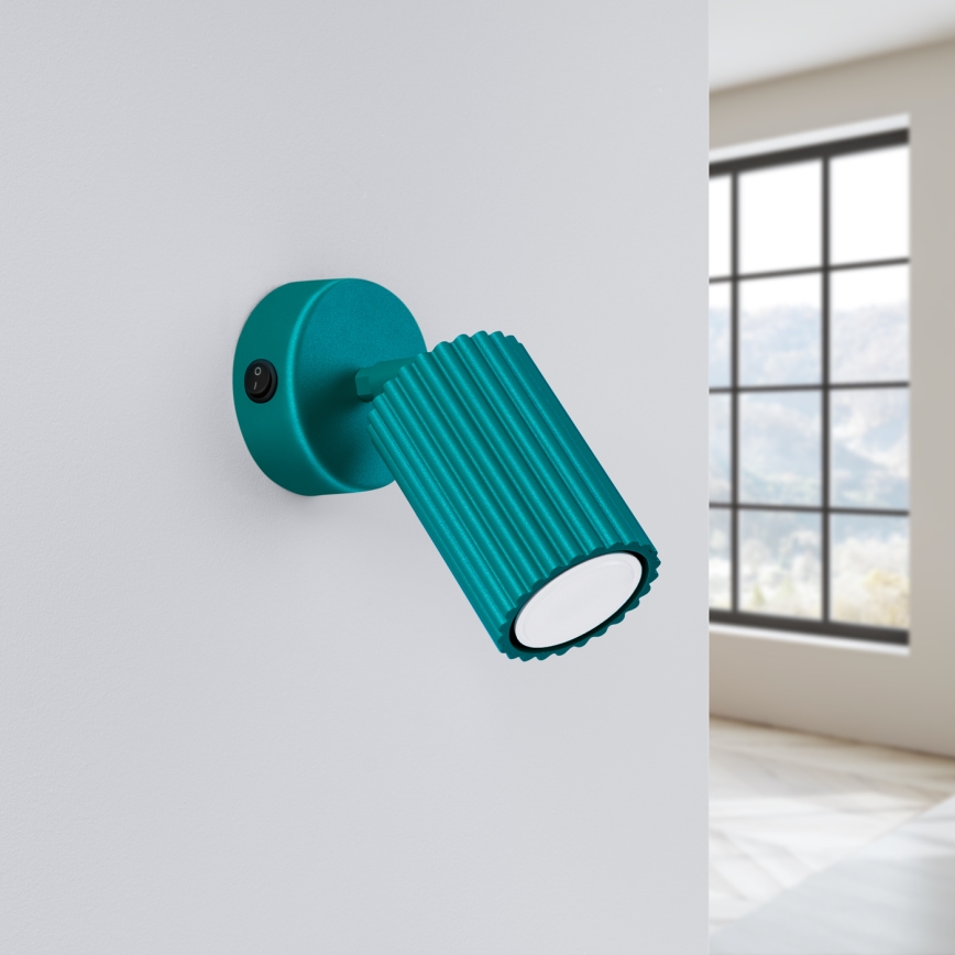 Brilagi - CRESTO LED wall spotlight 1xGU10/10W/230V turquoise
