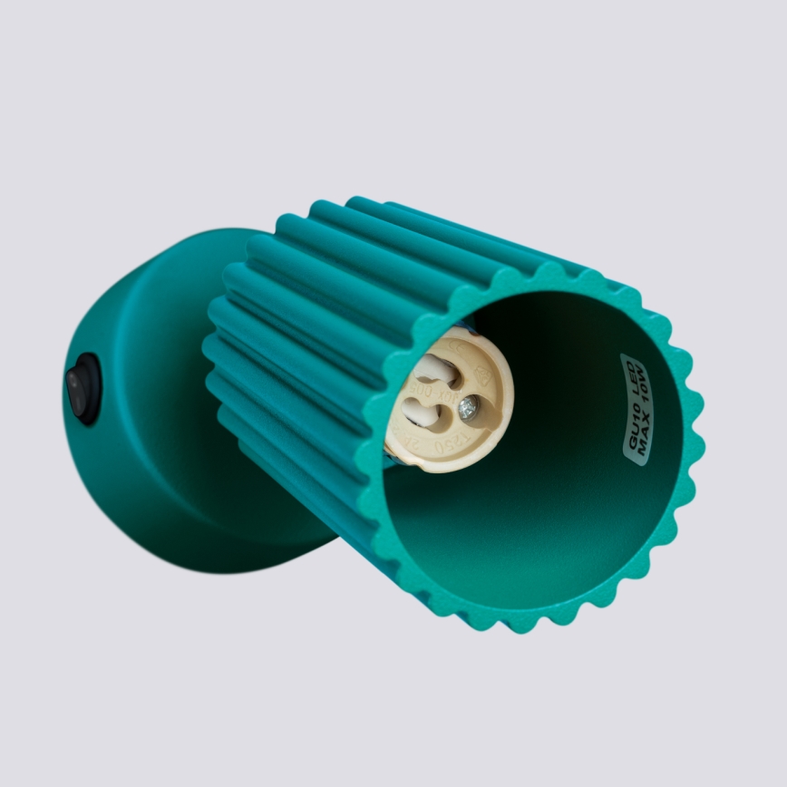 Brilagi - CRESTO LED wall spotlight 1xGU10/10W/230V turquoise