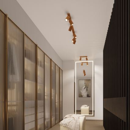 Brilagi - CRESTO Spotlight 1xGU10/10W/230V 20 cm Gold