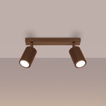 Brilagi - CRESTO Spotlight 2xGU10/10W/230V brown